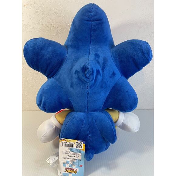 SONIC And Friends Sonic The Hedgehog Sleeping Large Plush 15" Doll Sega New Soft - Picture 6 of 13